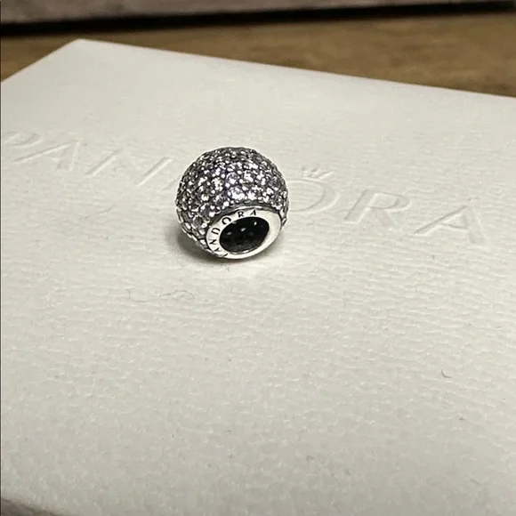 Pandora great shape pave lights clear cz crystal pave s925 ale sterling charm - Picture 3 of 3